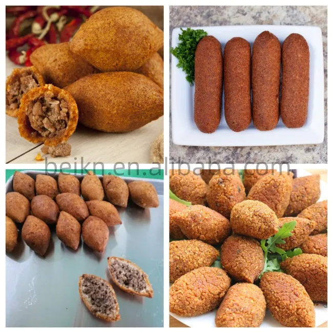 BK-280 High Capacity Automatic Kubba Kebab Kebba Kebbah Making Machine Kibbeh Encrusting And Filling Machine