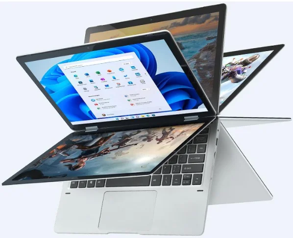 11.6 inch Win10 Laptop With 360 Degree Rotary Touch Screen Celeron N4000 laptop computer portable mini pc