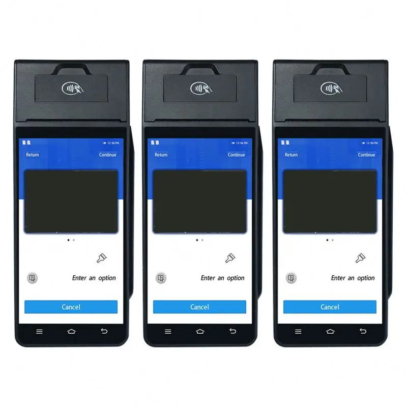 MOBILE  SMART POS TERMINAL CREDIT CARD MACHINE CHIP READER Z90 POS ANDROID PRINTER