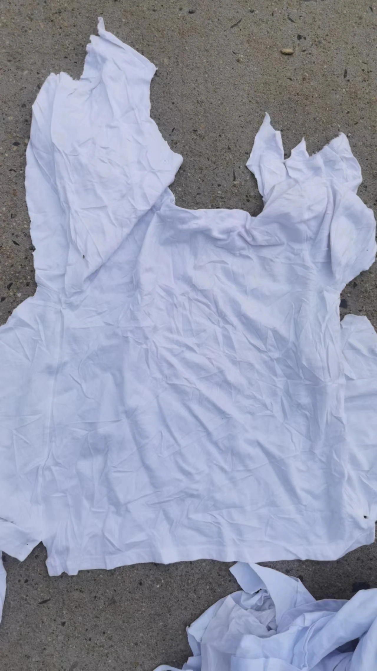 Industrial cleaning cloth cotton white t shirt rags marine cotton wiping rags