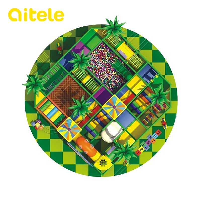 Plastic park toys children soft commercial indoor playground equipment