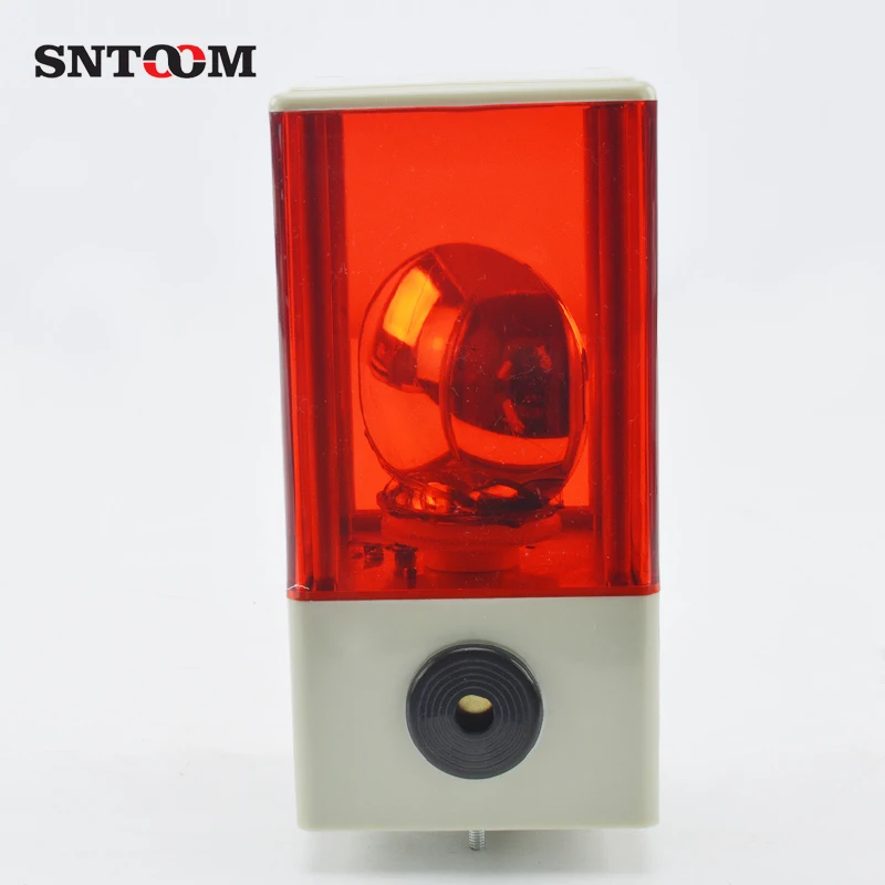 Square Mini  LED Lamp Bulb Rotating Audible and Visual Alarm Signal Warning Light Buzzer for Sale