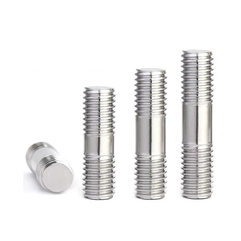 Newest Cheap Rolled Steel Construction Purposes Stud Bolt Two Head Thread Zinc Plated Double End Studs Bolts