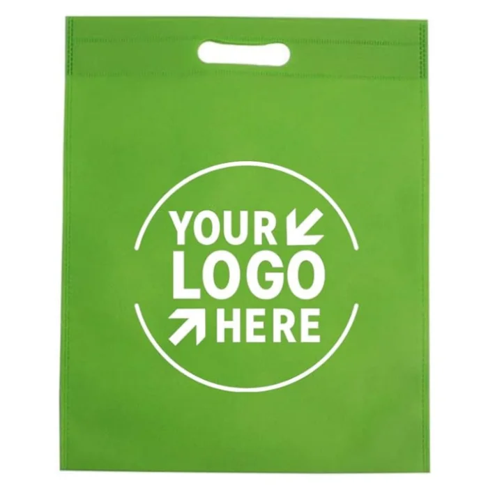 Eco Friendly Biodegradable Custom Die Cut Bag Polypropylene Die Cut Bag Non Woven Die Cut Bag Non Woven Fabric Shopping Packing