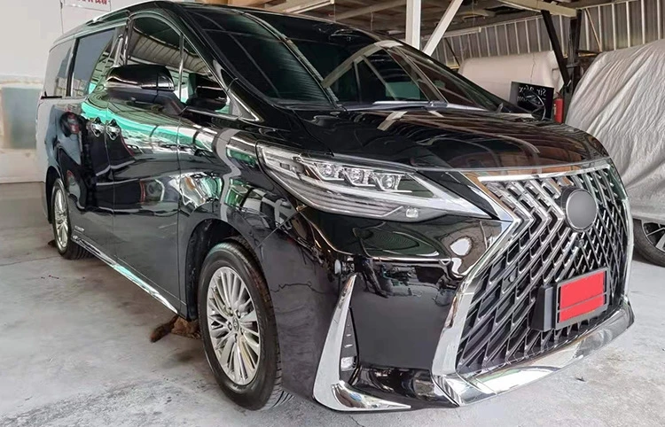 Hot Selling MPV modification AF 30 Upgrade to LM style Front Bumper facelift Body kit For Toyota Alphard 2015-ON