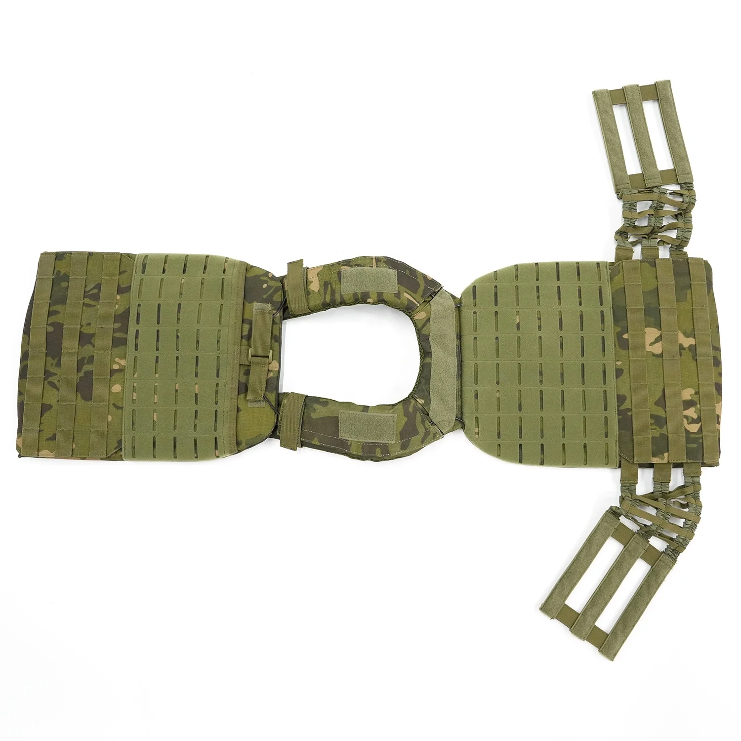 Green Camo Adjustable Running Fitness Workout Tactical  Weight Vest for men  Gym Unisex Training Body Building Plate Carrier