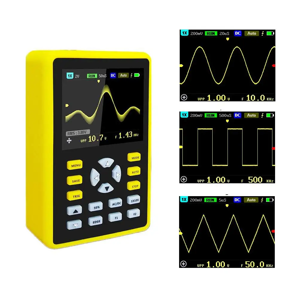 100% Original Handheld Mini Portable Digital Oscilloscope 5012h Oscilloscope Kit with 100MHz ADS5012h