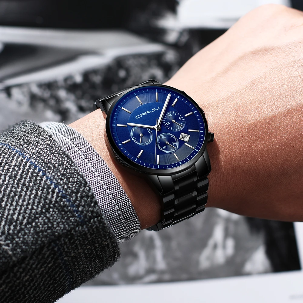 high quality  brand   Alibaba China manufacturer stainless steel quartz  luxury watch for men