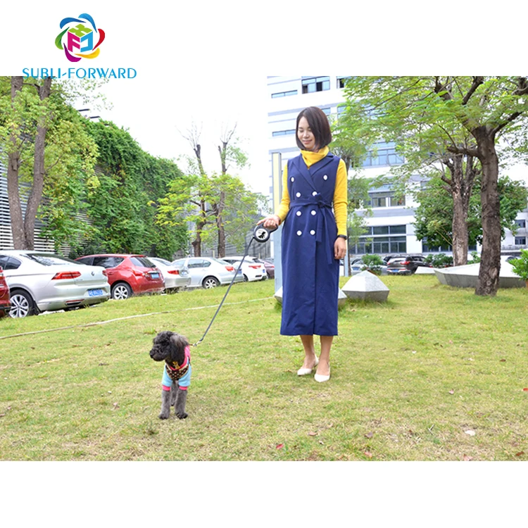 Sublimation Dog Leash Retractable Custom Pet Rope Leather Cat Adjustable Luxury Led Dogs Waterproof Reversible Dog Leash