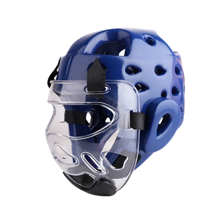Taekwondo martial art karate boxing head guard Karate equipment/Karate head guard with plastic mask