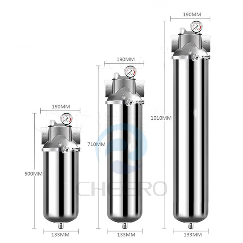 industrial  Water Treatment Appliances Stainless steel housing Water Treatment Machine Equipment water prefilter