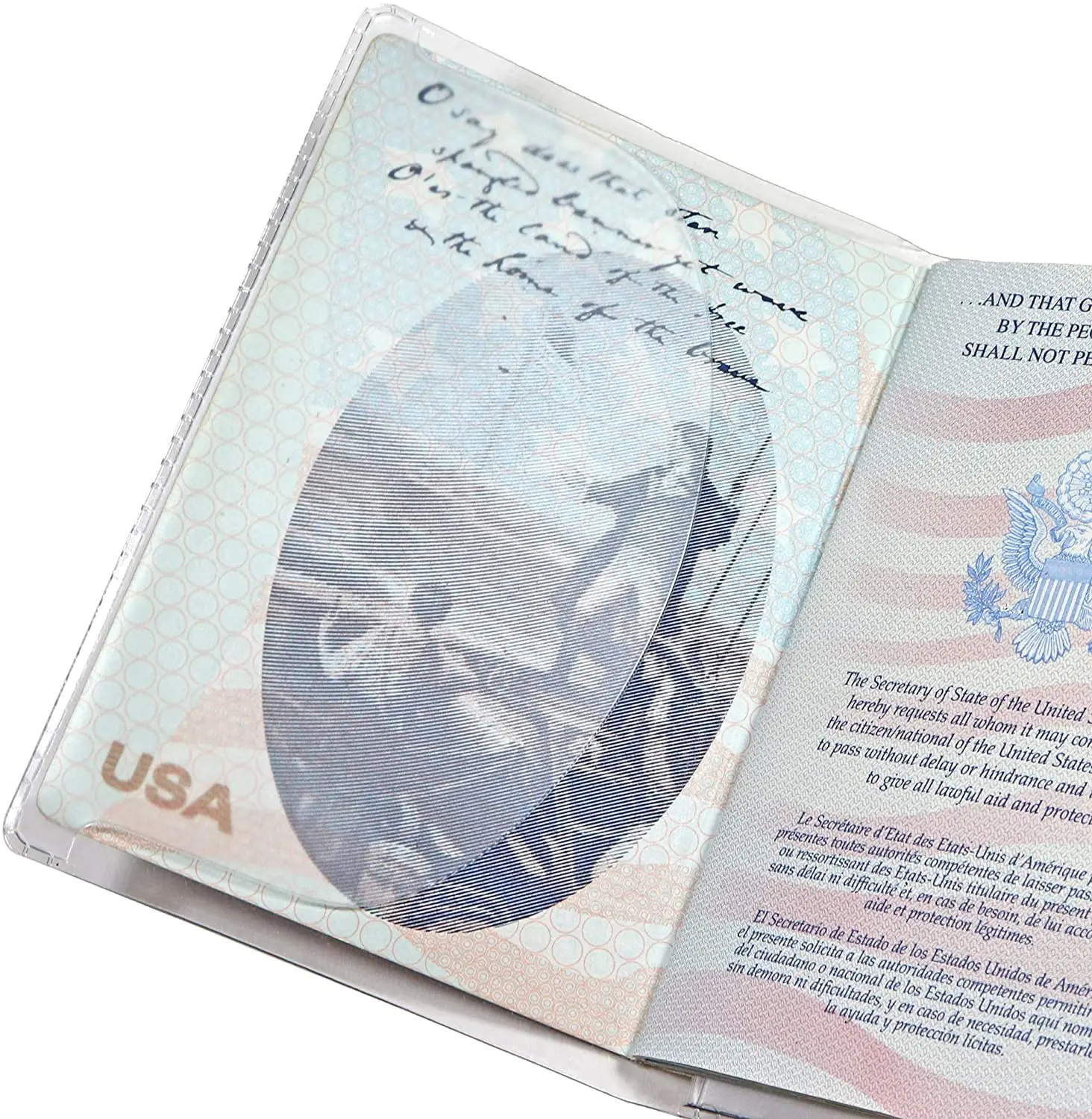 Wholesales Factory Manufacture  Clear PVC Transparent Personal Travel ID Card Protector Passport Cover