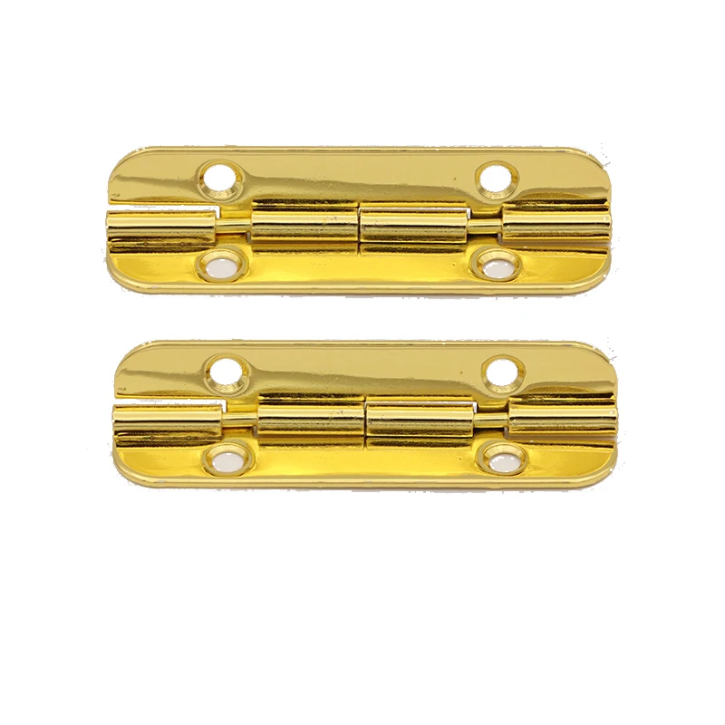 Factory direct supply hot sale metal gold plated round box corner hinge