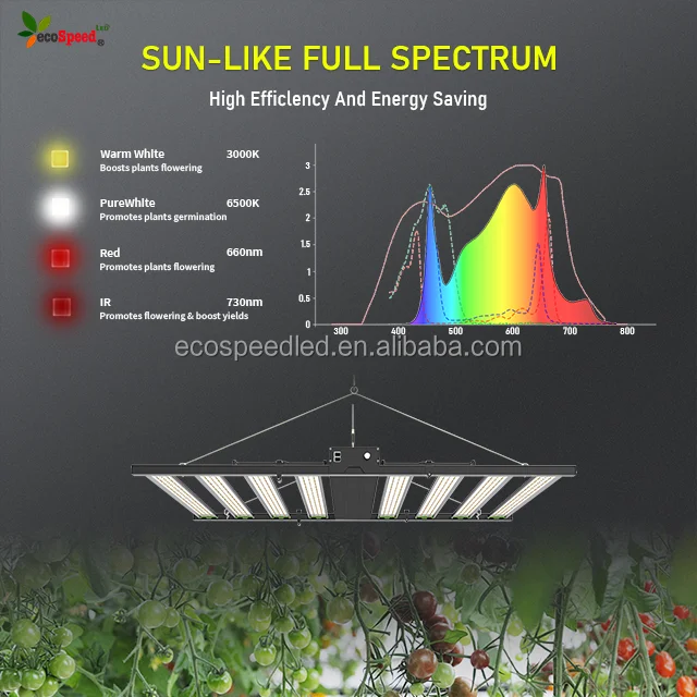 High PPFD 301H EVO White EVO Mint LED Light Plant Grow Light 800W 1000W