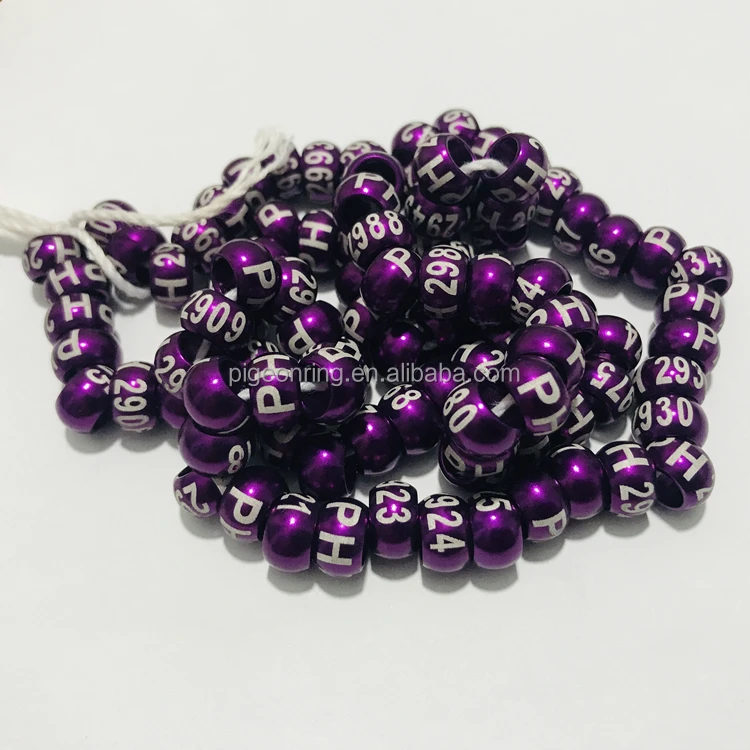 Wholesale High quality circular type aluminium bird rings Fancy pigeon rings