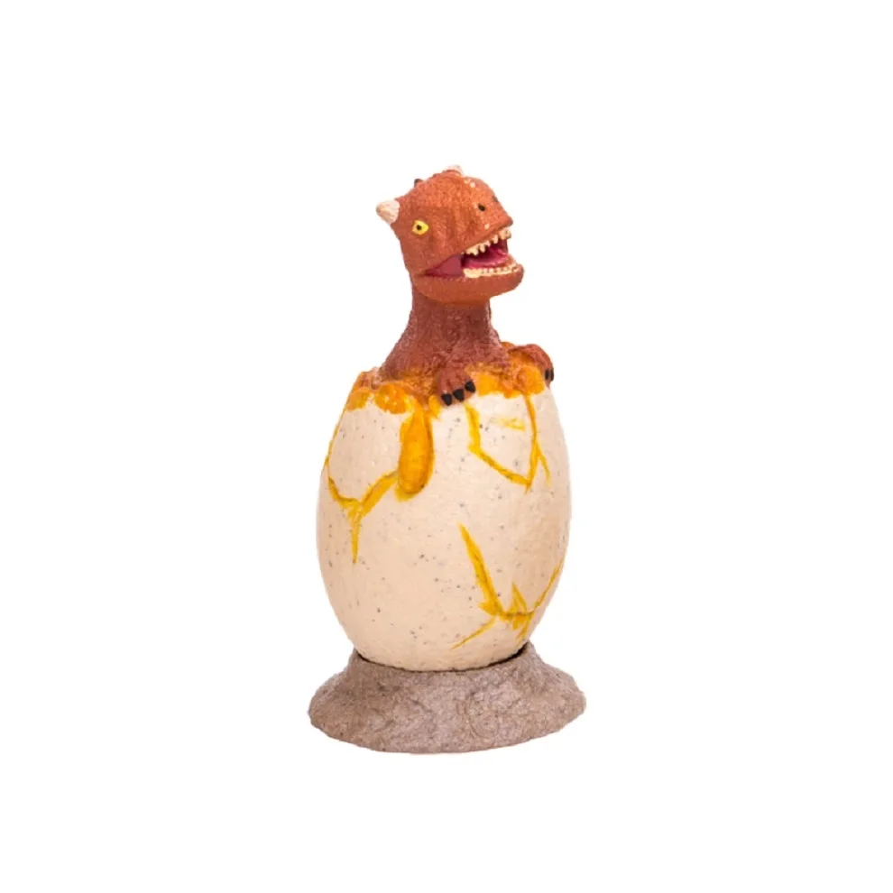 10CM Eco-friendly Stretchy Material 3D Simulated Orange Color Rubber TPR Jumbo Dino Egg Toys For Wholesale