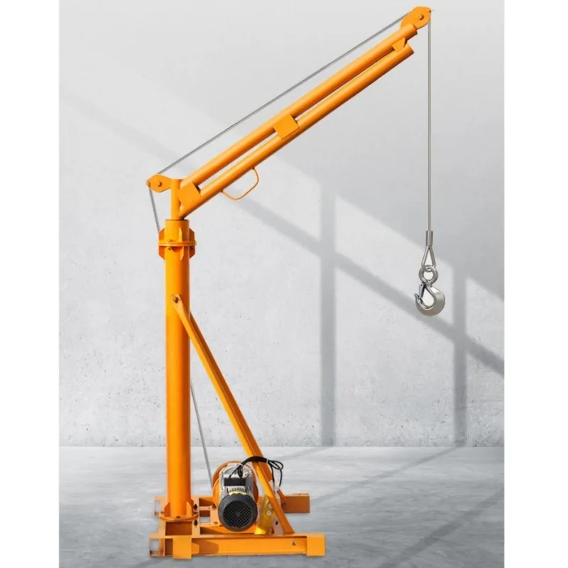 Hot selling household small 220V motor decoration loading wireless remote control lifting crane