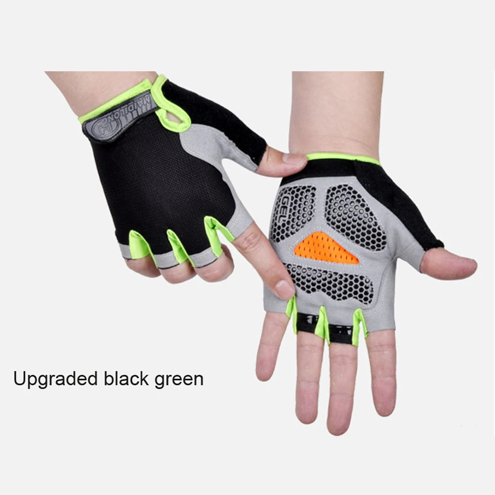 HOT Cycling Anti-slip Anti-sweat Men Women Half Finger Gloves Breathable Anti-shock Sports Gloves Bike Bicycle Glove