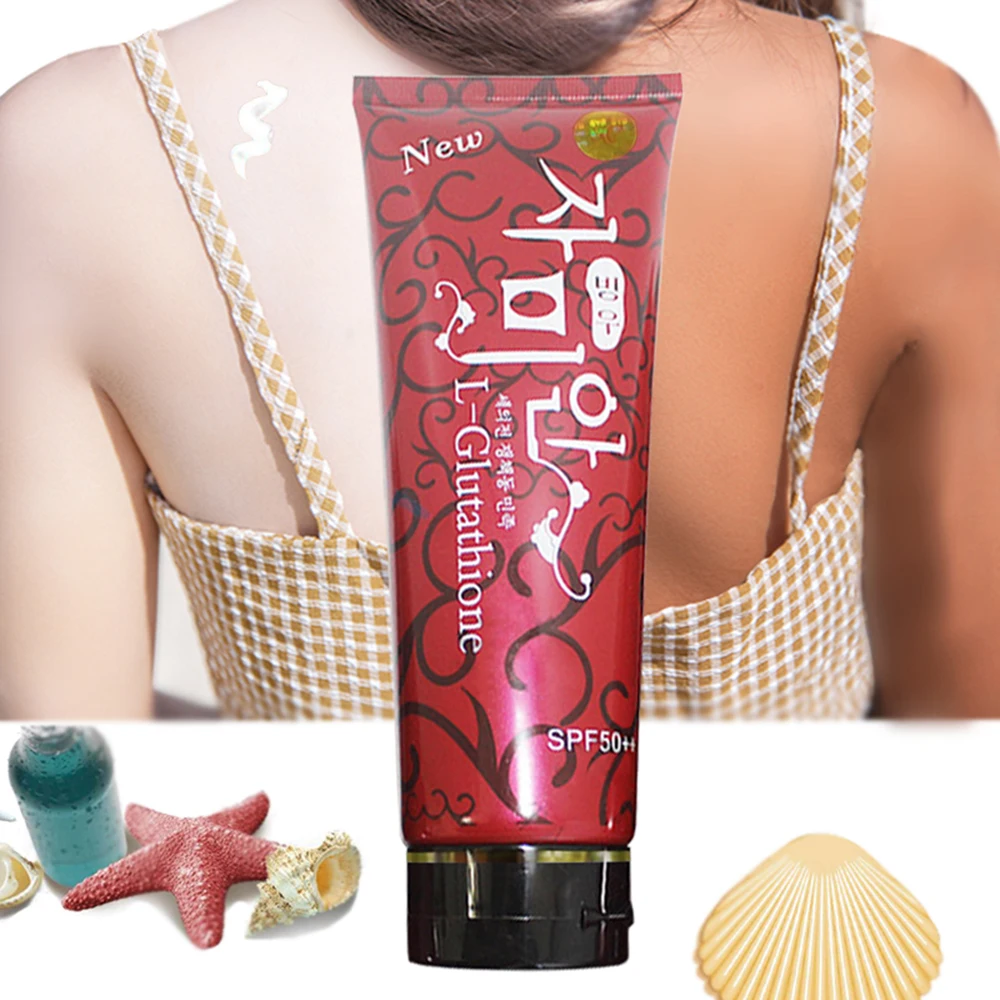 Body Face 300G Korea Brand Effective L-Glutathione With Red Pomegranate Spf 50 Skin Whitening Cream Sunscreen Lotion Sunblock