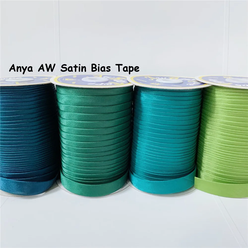 15mm 5/8 inch 100% Polyester Single Fold Satin Bias Binding Tape sewing thread polyester laces AW bias Trimming