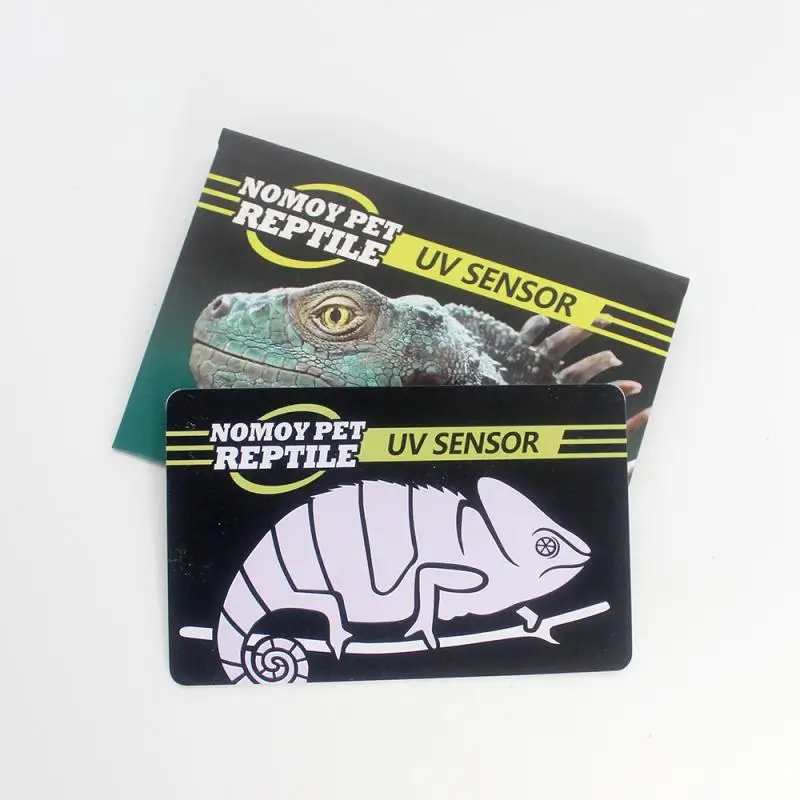 UVB Tester Reptile UVA UVB Fluorescent Lamp Tester Card Reptile Lamp UV Sensor Quick Test