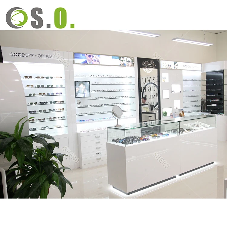 Optical Shop Interior Design Eyeglass Showcase Optical Store Display Furniture