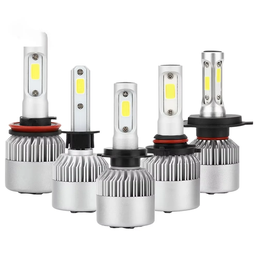 S2 High-Powerful 40W CSP LED Headlight Bulbs 8000LM Car H11 H13 COB H4 6000k White Red High 12V 6500k Conversion   Ford