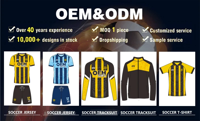 OEM custom soccer wear set football uniform t shirt full team Kit high quality sublimation soccer jersey soccer clothing