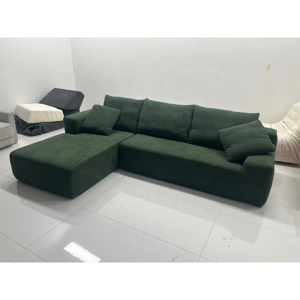 High Quality Luxury Modern Custom Fabric White High Density Sponge Compress Sofa For Home Living Room Furniture Office Couch