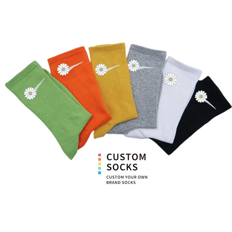 Sock Manufacturers high quality custom logo cotton soft cushion design crew sports skateboard socks