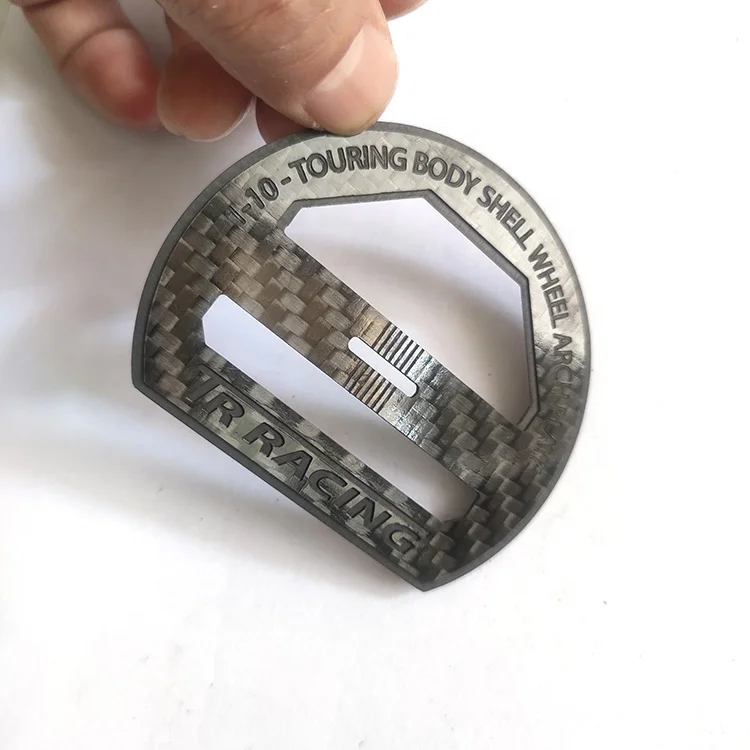 Carbon Fiber Sheet with Engraved Letterings