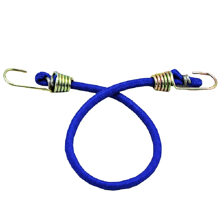 Premium quality  25cm*4mm 10pc Strong Latex Rubber Tying Down Rope Strap Bungee Cord With Hook