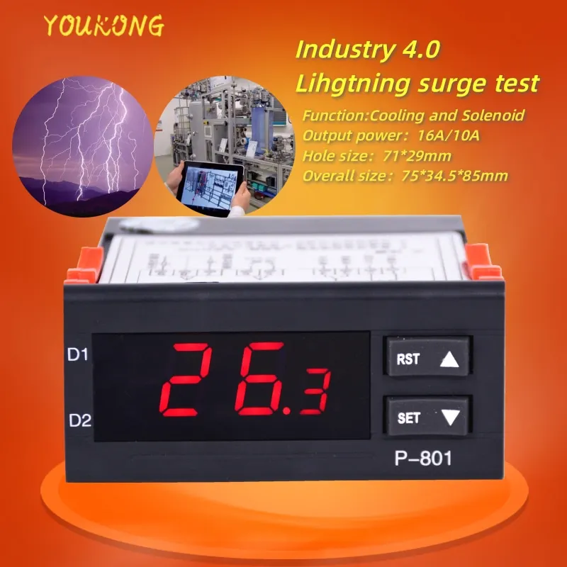 intelligent water temperature controller/ temperature controller P801 industrial chiller 24V