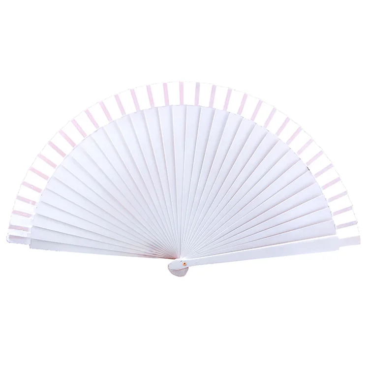 2019 White Personalised Fans Wooden Hand for Spanish Festival Party Performance