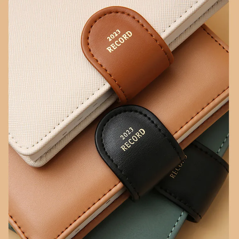 Wholesale A6 kawaii magnetic closure cute pocket planner notebook with lock and pen