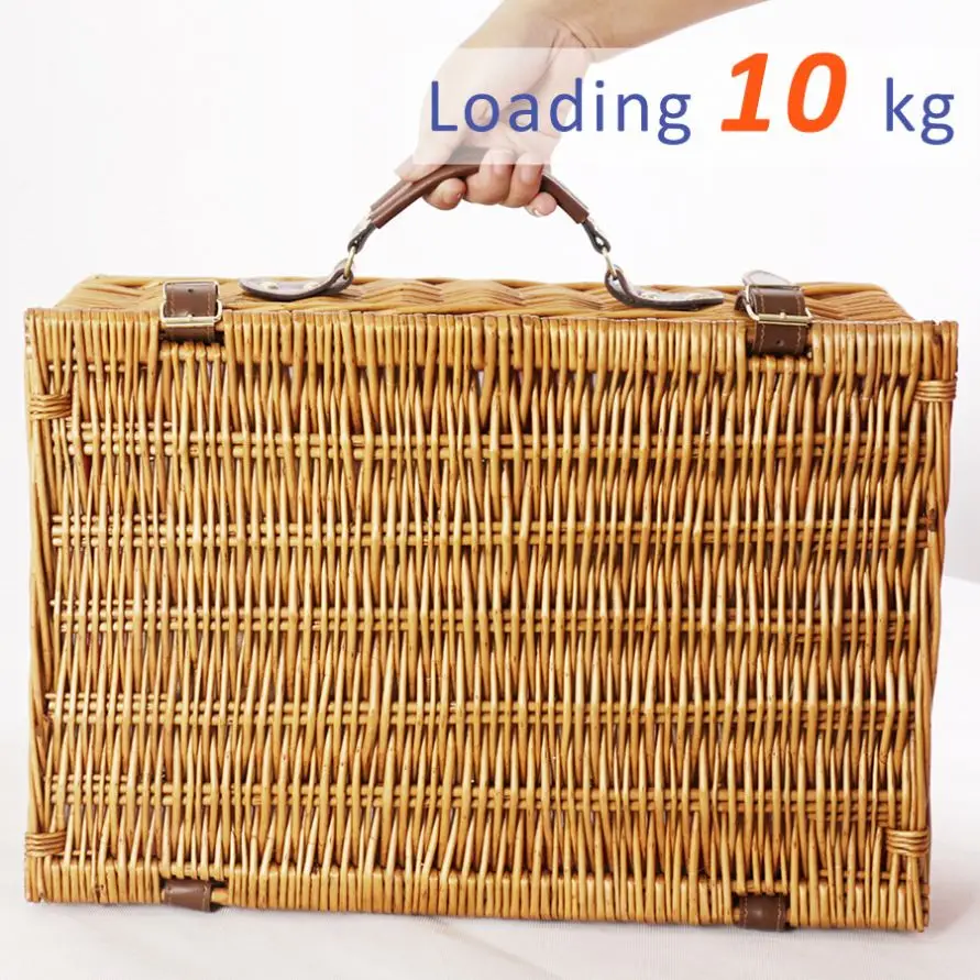 
Last Few Hours Discount China Factory 2 Persons Hot Selling Food Wicker Picnic Basket 