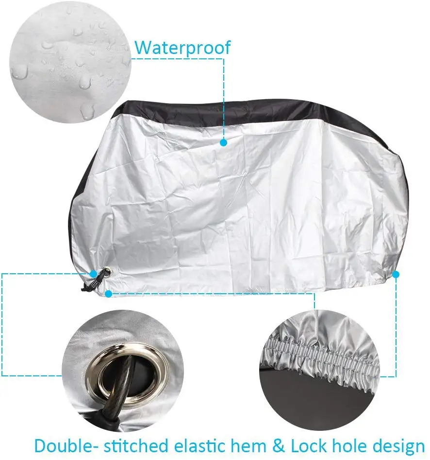 High Quality Durable Bicycle Covers Water Resistant Bike Cover Waterproof Bicycle Cover for Outdoor Indoor Use