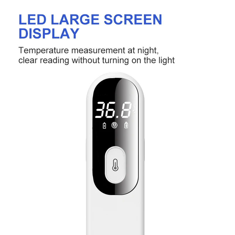 Intelligent Infrared Forehead Electronic Thermometer Human Body Temperature Tester Non-contact LCD Display Smart Thermometer
