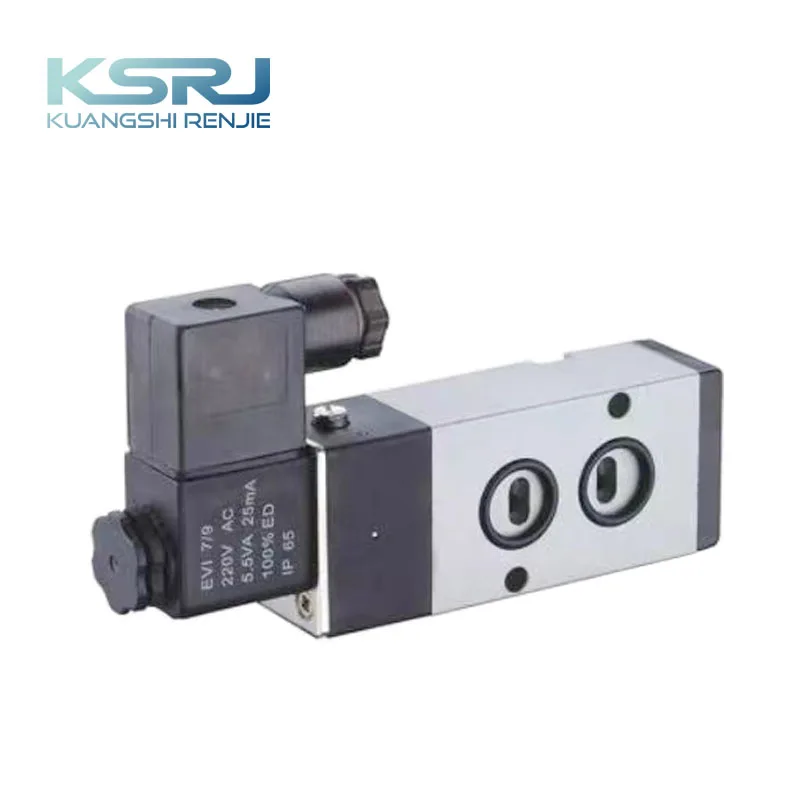 Automatic 4M310 AC220V DC24V 5/2 Way Aluminum Alloy Solenoid Valve Pneumatic Valve  Proportional Micro Solenoid Control  Valve