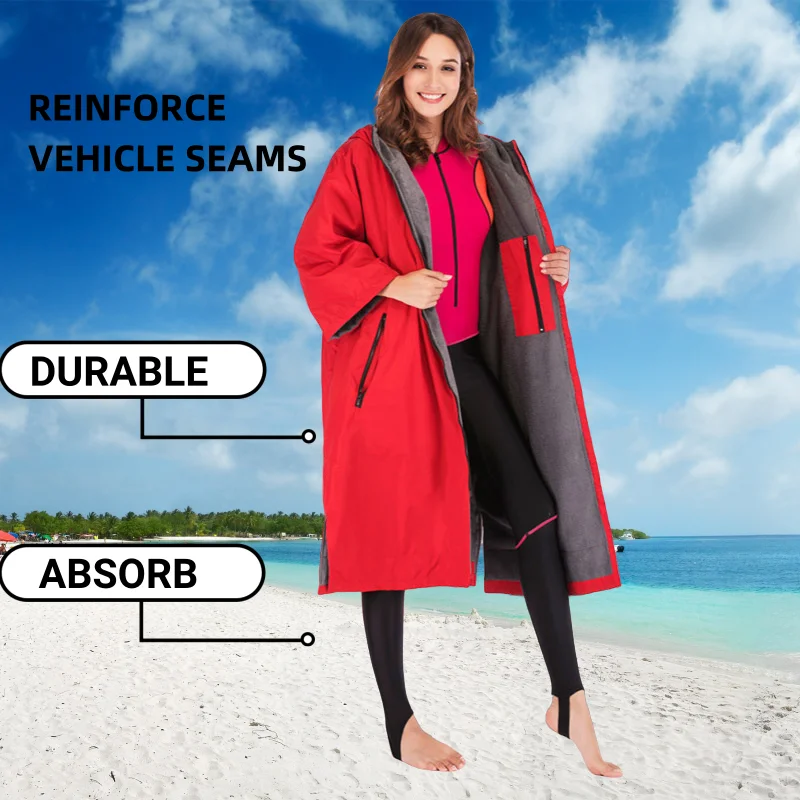 Home Textile China Swim Hood Warm Oversized Quick Dry Coat Waterproof Changing Change Robe Windproof Surf Poncho Swim Parka