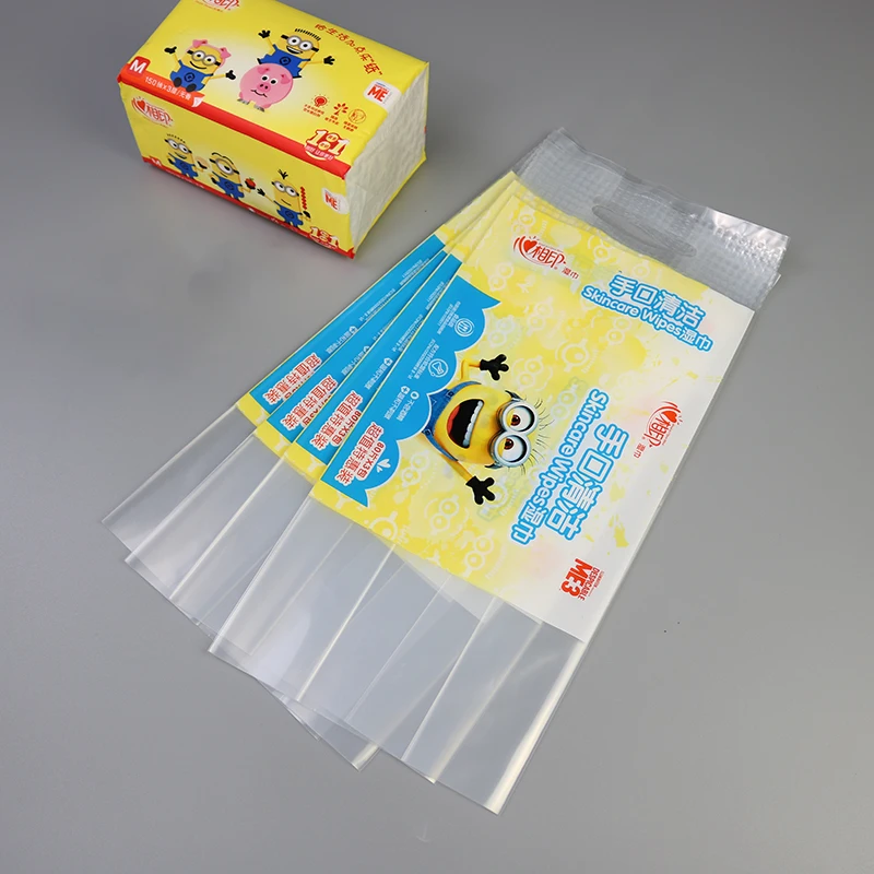 Eco-friendly food grade plastic packaging for napkins paper