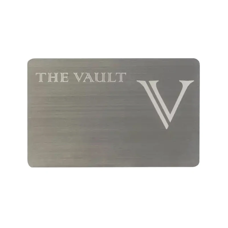 Stainless Steel metal card Custom nfc chip contactess metal business cards gift card