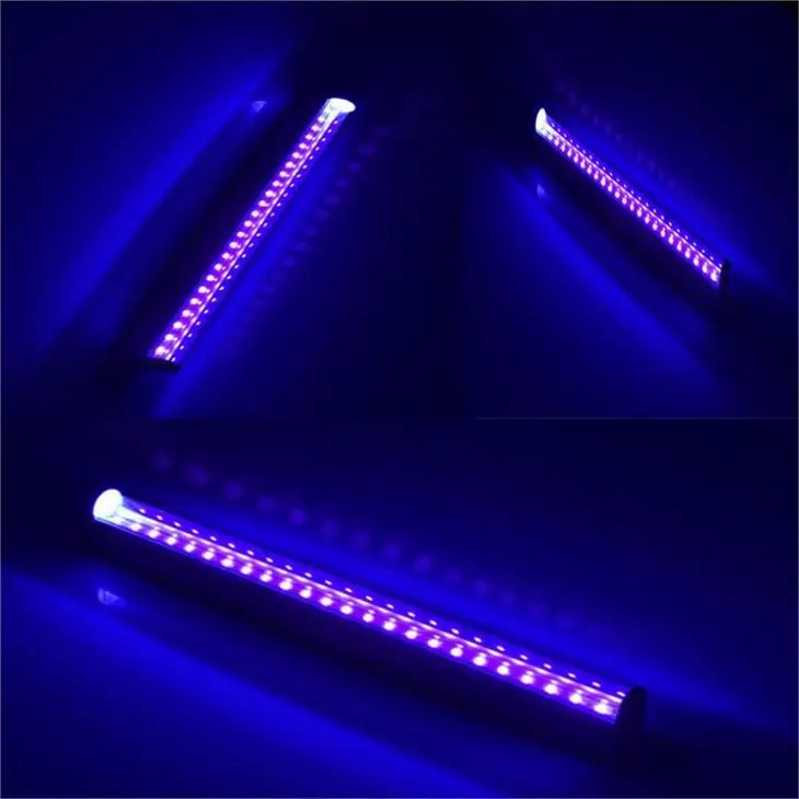 High Quality UVA T8 LED Tube Integrated Light Black Light 365nm 2FT 60cm 8W 9W Clear Cover for Banknote Verification