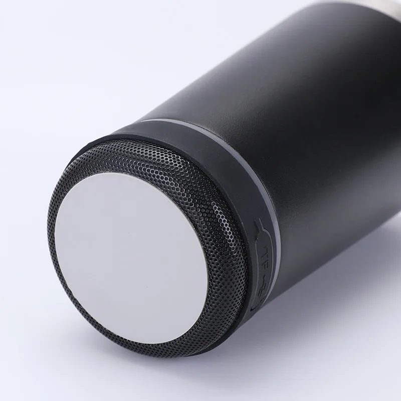 Thermal bluetooth tumbler smart stainless steel water bottle music 16oz beer speaker tumbler cup
