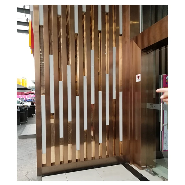 Interior metal garden and small rattan door screen panel walls movable wall partition islamic room divider