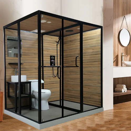 Camping Tent Hotel All In One Bathroom Pod Luxury Prefab Bathroom Unit Complete Shower Enclosure