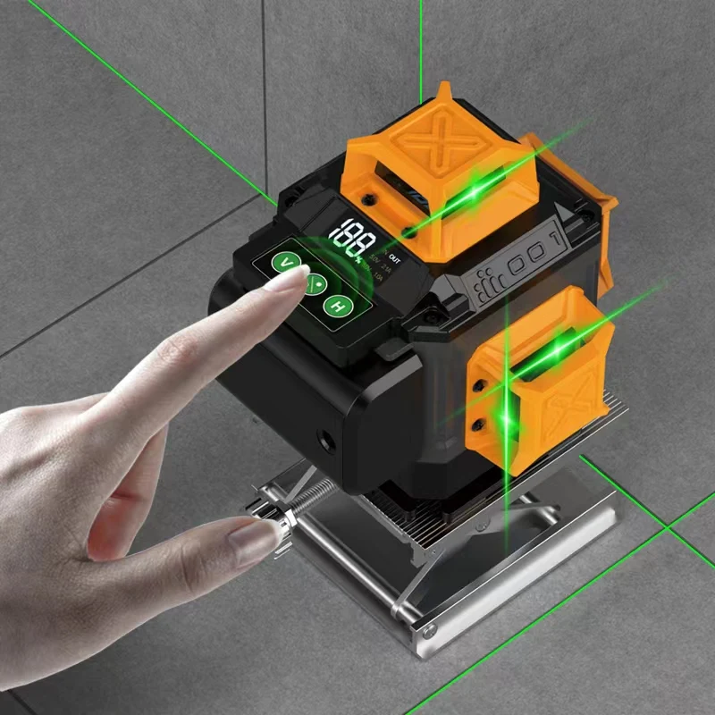 High Quality 12 Line 3D And 4D Laser Level Tile Laser Leveling Tool 360 Degree Machine For Sales