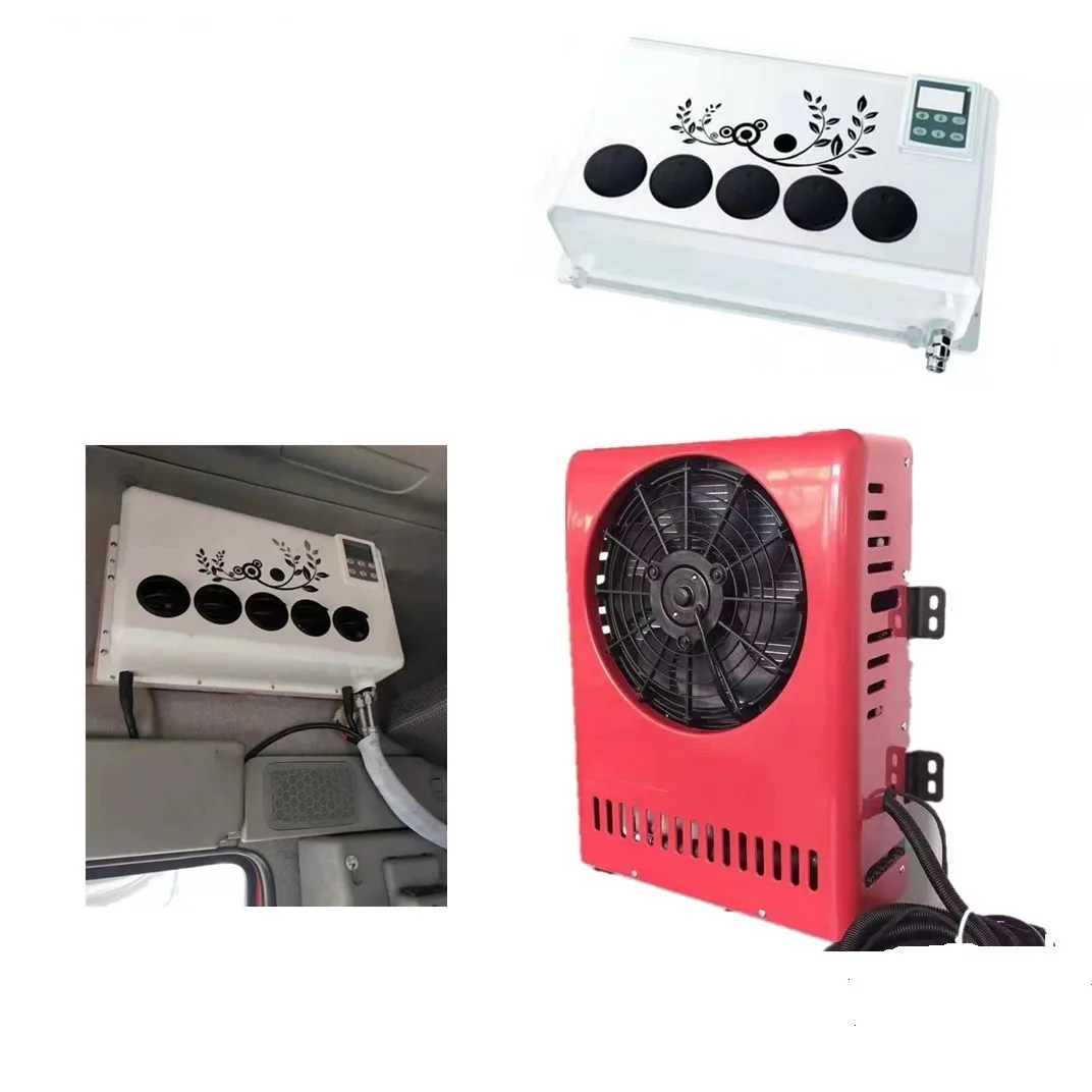 New design truck air conditioner 24v 12v with dc compressor