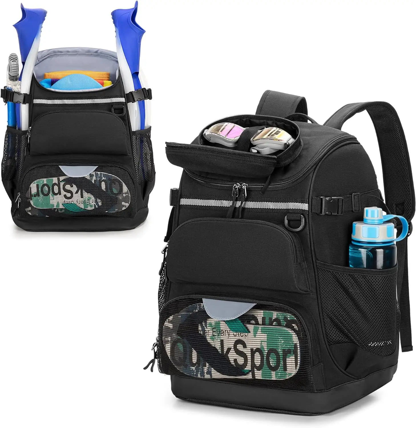 New Design Durable Swim Bag with Separate Shoe Space Swim Gear Bag for Swimming Pool, Beach,Sports Backpack