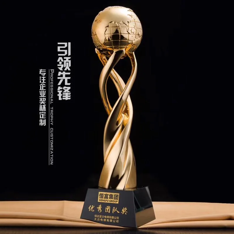 Cheap Price Great Honor Awards Trophies Star Shape Gold Resin Trophies Gold Oscar Thophy for Movies and Music and Sports